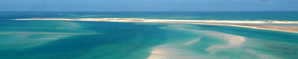 Azure Indian Ocean between Bazaruti and Benguerra Islands Mozambique